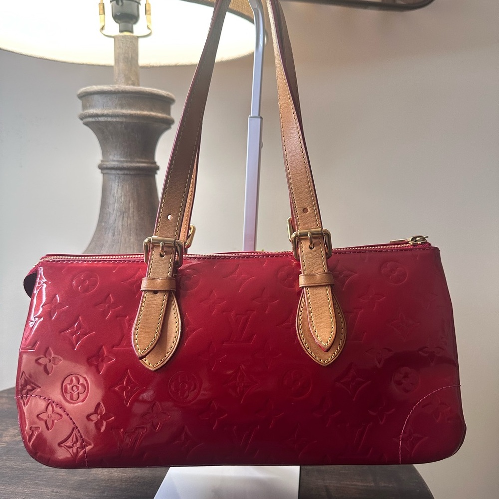 Louis Vuitton Red Patent Leather Shoulder Bag - Picture 12 of 16